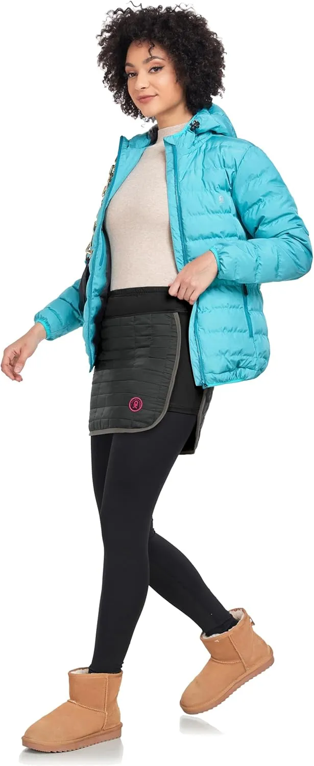 Little Donkey Andy Women's Lightweight Puffer Sport Skorts Warm Quilted Skirt Outdoors Hiking Running