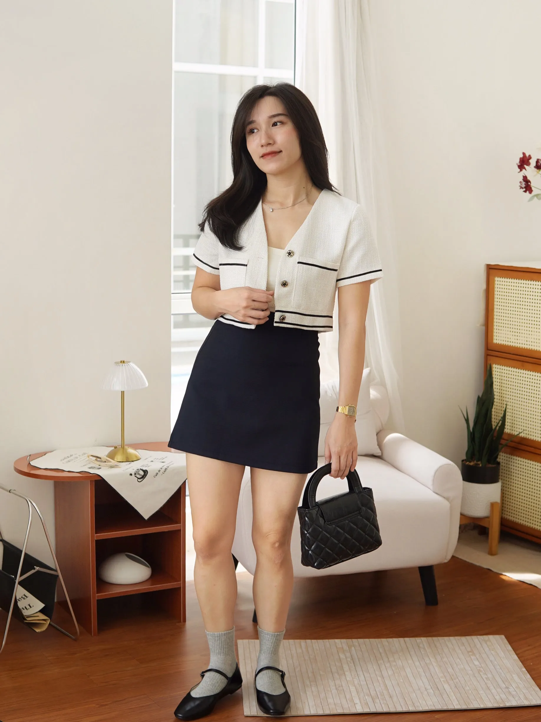[LM.made] Mischa A-line Mini Skirt
