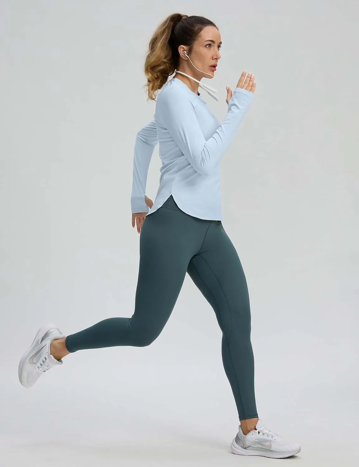 Long Sleeve Workout Tops for Women Athletic Running Shirts Active T Shirts Quick Dry Lightweight