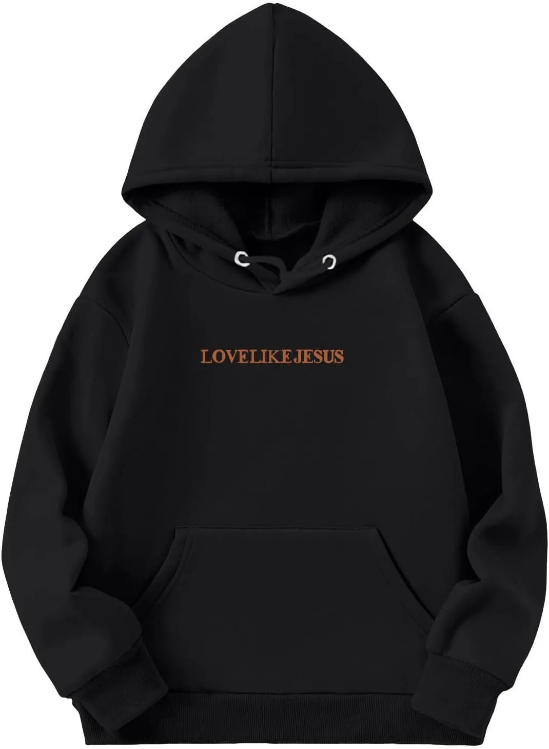 Love Like Jesus Hoodies for Girls Oversized Sweatshirt Letter Graphic Cute Sweatshirts Casual Loose Fall Clothes