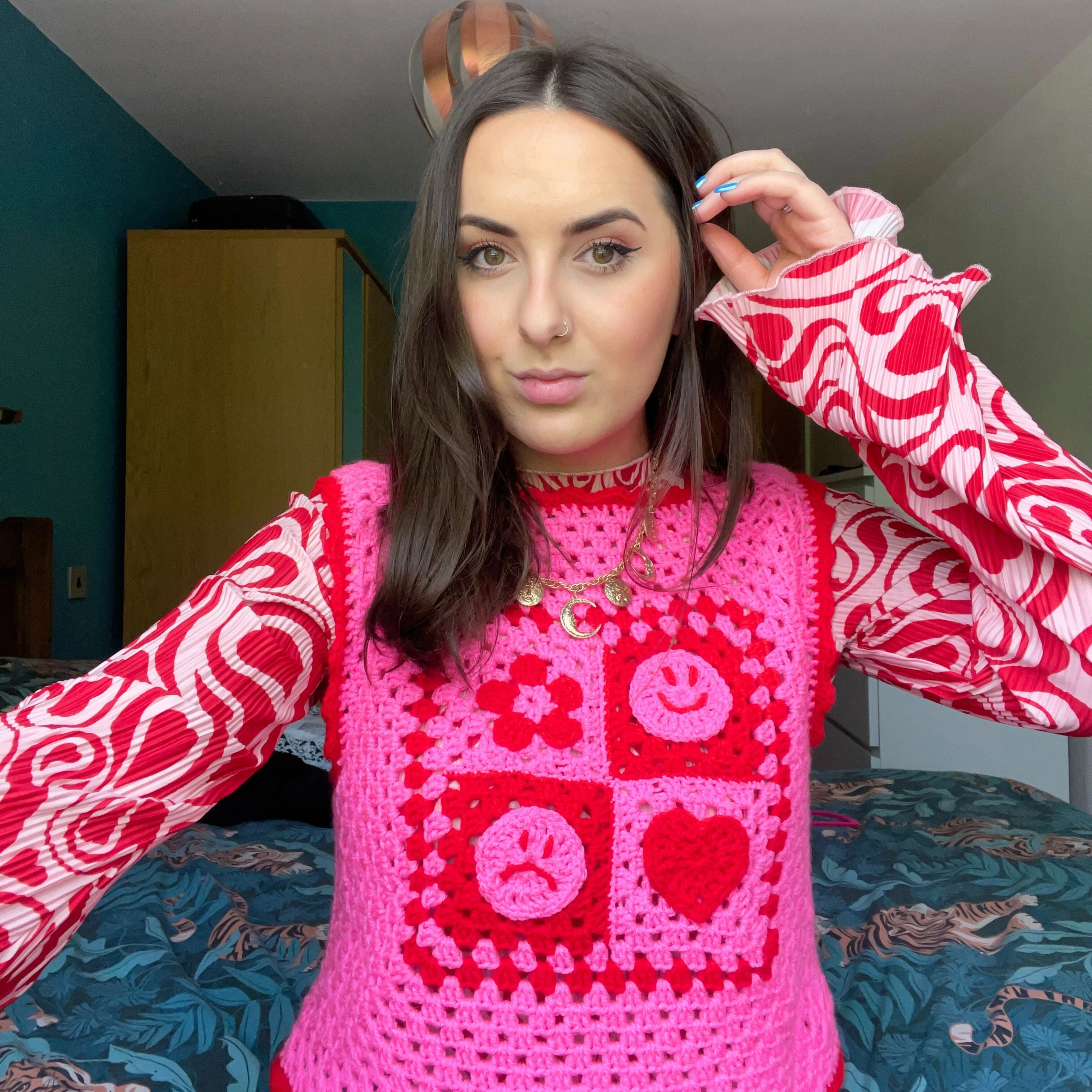 Lucy Granny Square Crochet Vest Top