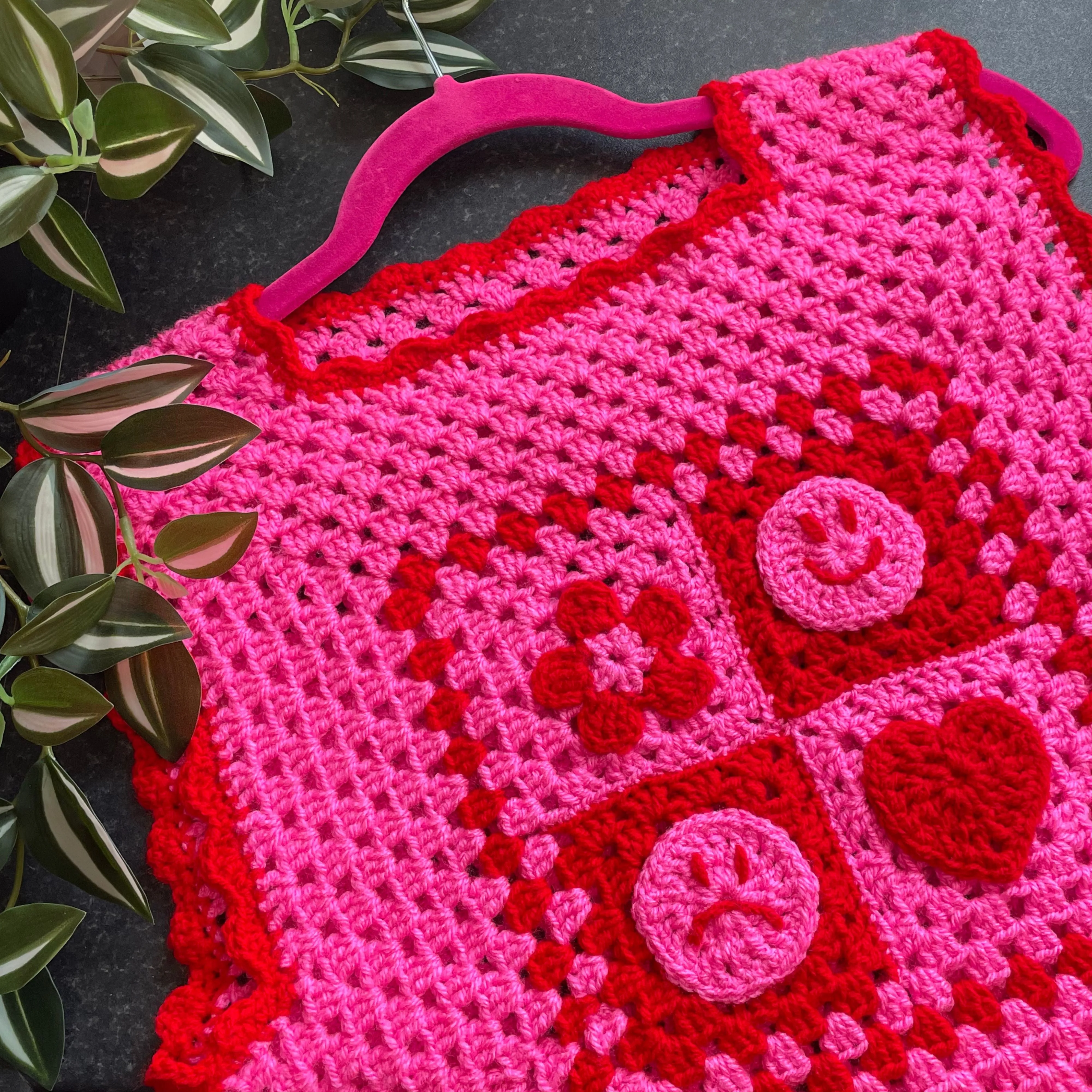 Lucy Granny Square Crochet Vest Top