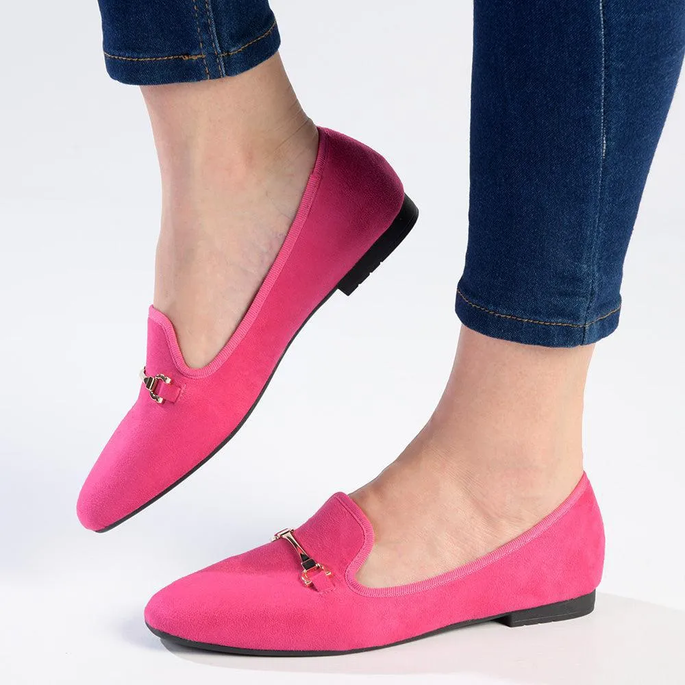 Madison Pearl - Metal Trim Pump - Fuschia
