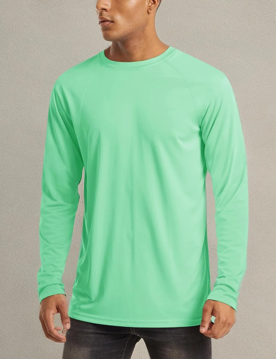 MAGCOMSEN Men's Long Sleeve Shirts UPF 50  UV Sun Protection Athletic Shirts for Hiking Running Workout Rash Guard