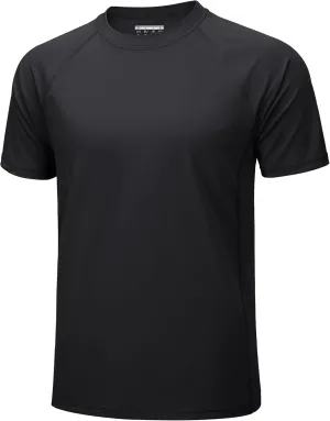 MAGCOMSEN Men's Short Sleeve UPF 50  T-Shirt Swim Quick Dry Rash Guard Athletic Surf Shirts Performance Water Shirts