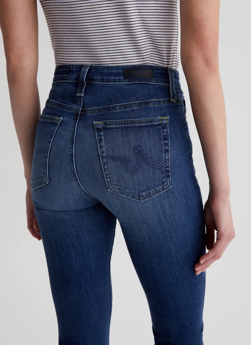 Mari Extended Mid-Rise Slim-Straight Jeans