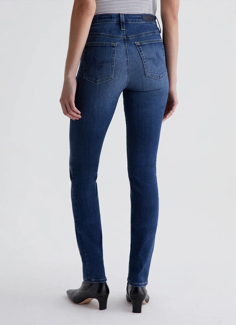 Mari Extended Mid-Rise Slim-Straight Jeans