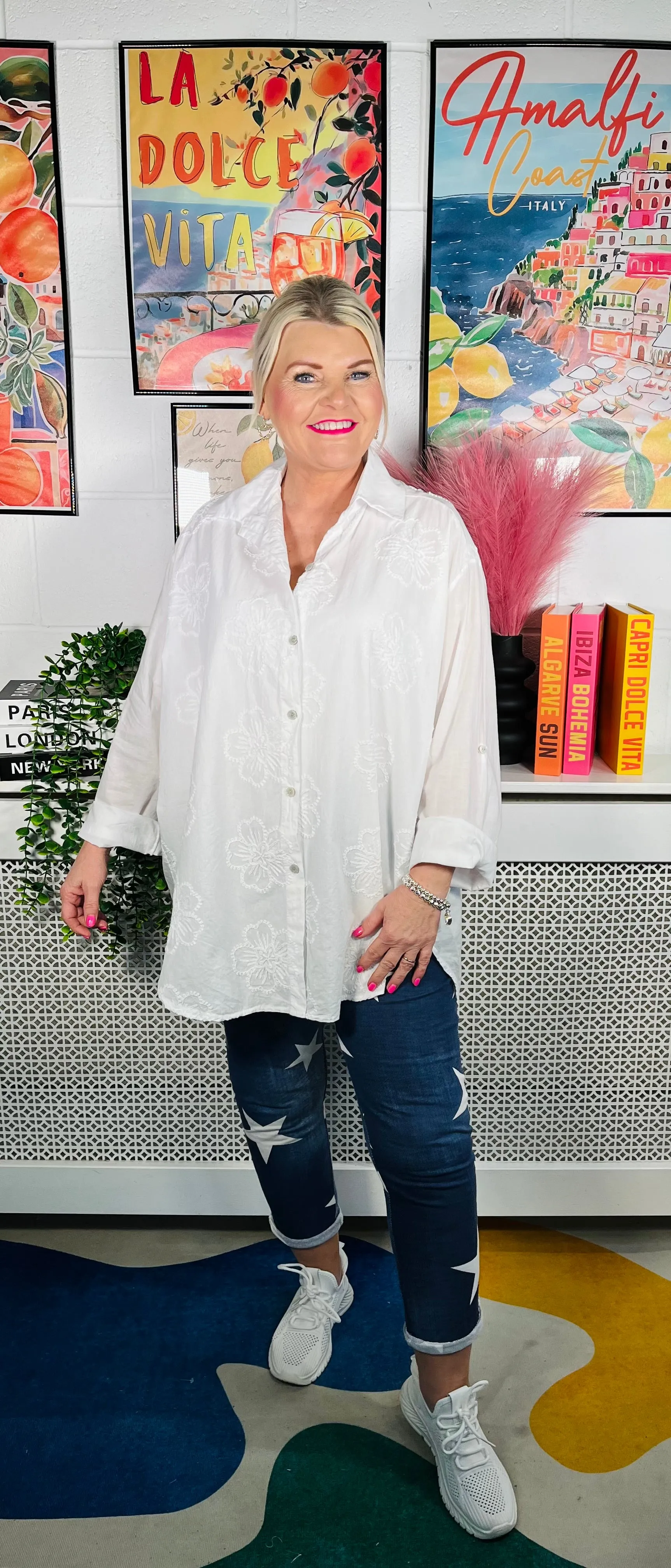 Meadow Muse Cotton Shirt - White