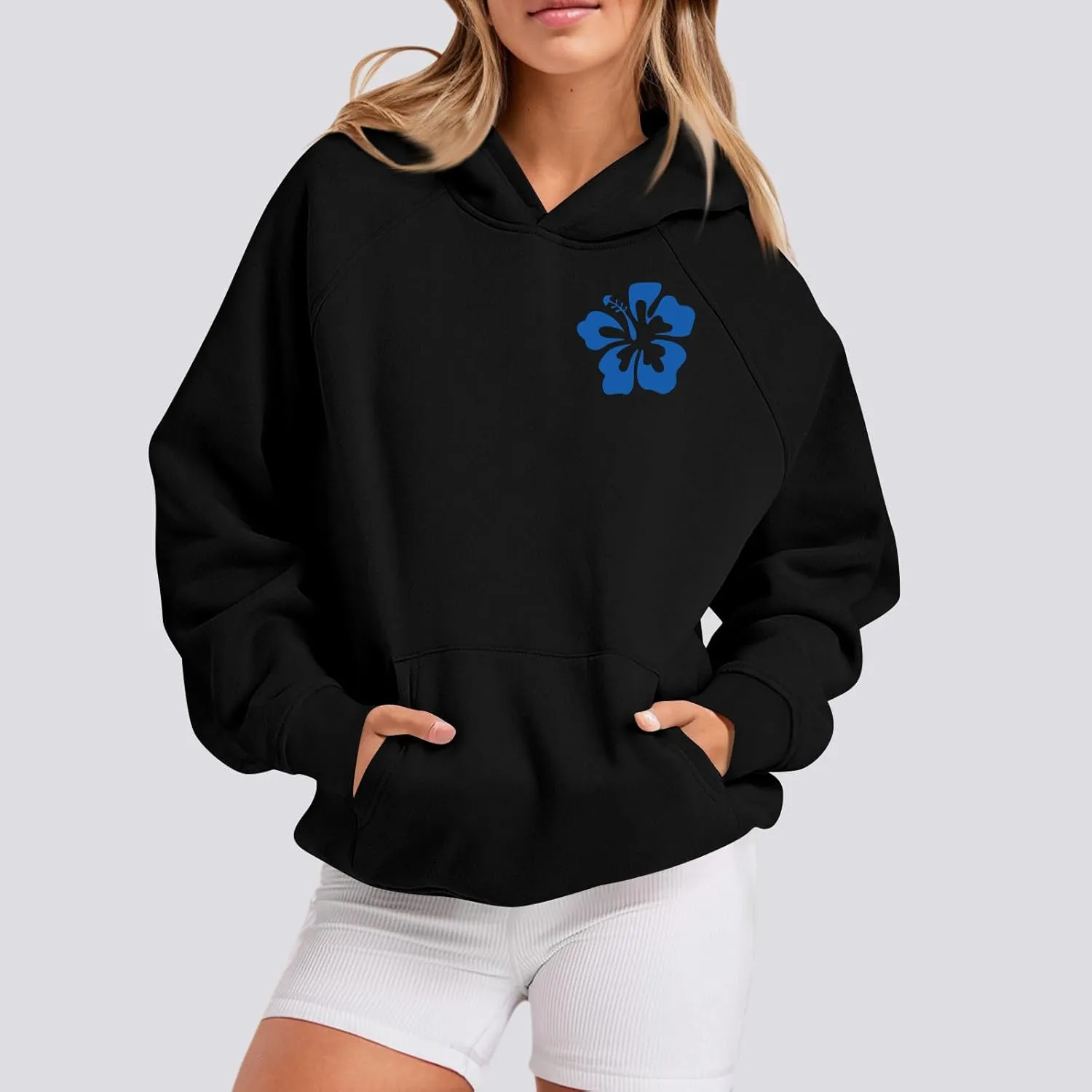 Meet Me 1962 At The Ocean Hoodies Long Sleeve Hooded Sweatshirt Trendy Letter Print Cute Preppy Y2K Pullover Tops