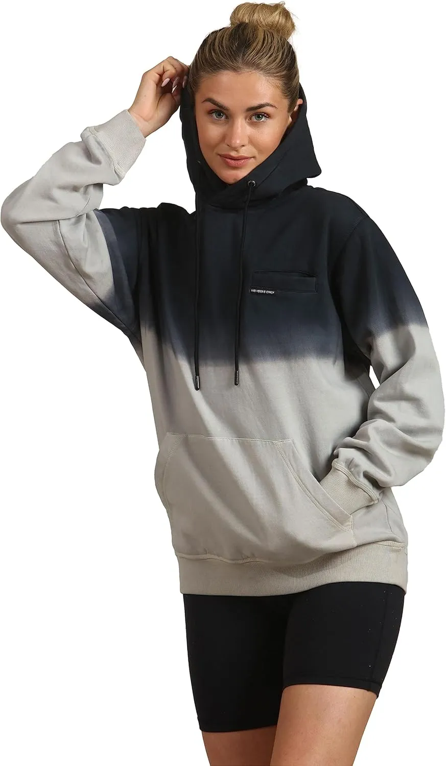 Members Only Women's Emerson Ombre Hooded Oversized Sweatshirt
