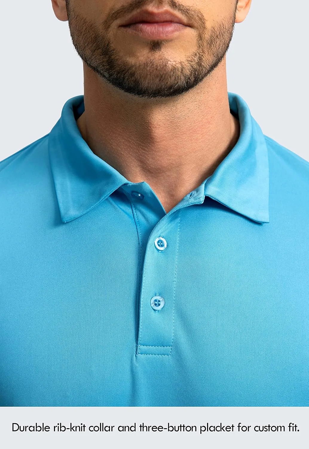 Men's Polo Shirt Long Sleeve Golf Shirts Lightweight UPF 50  Sun Protection Cool Shirts for Men Work Fishing Outdoor