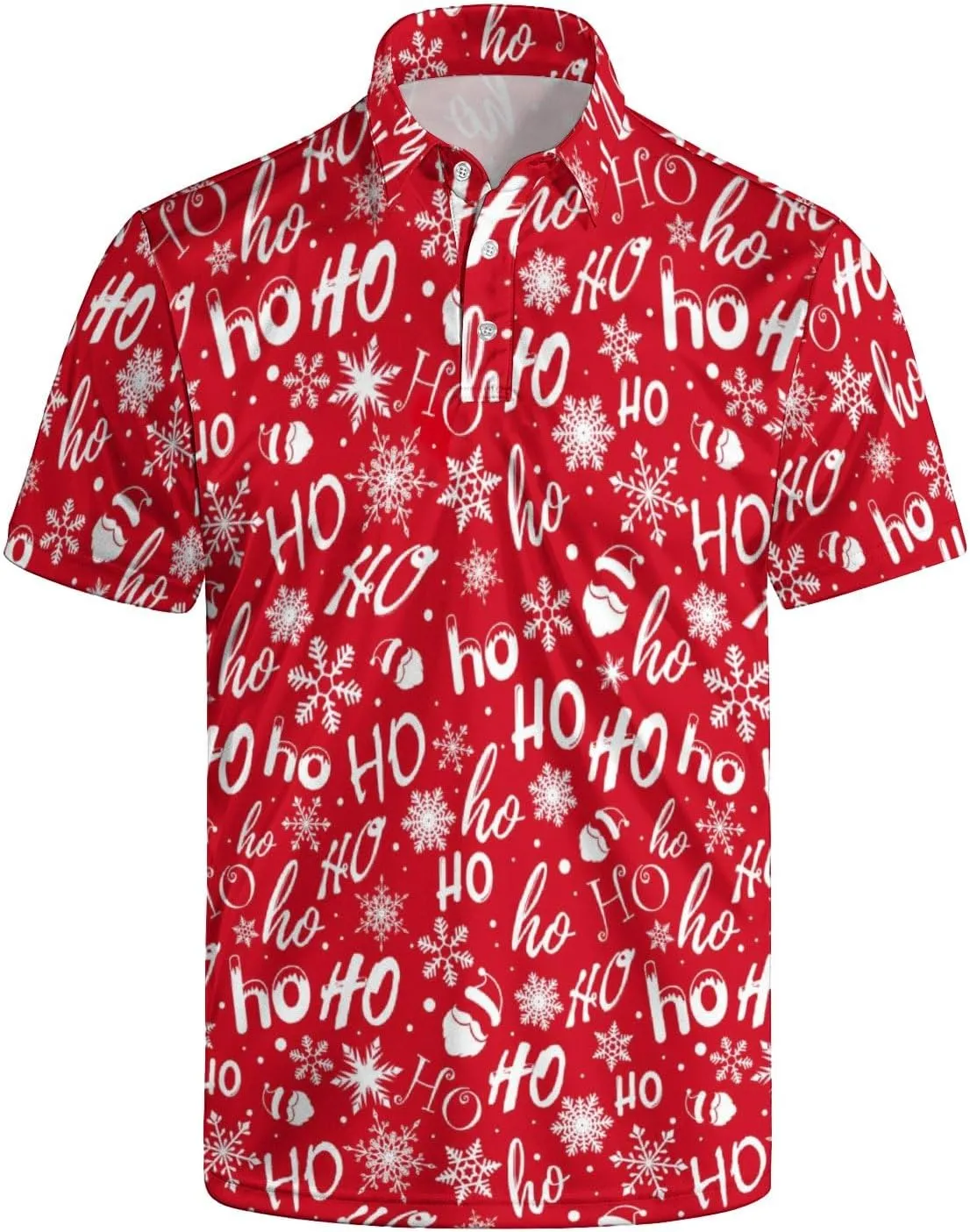 Mens Polo Shirts Short Sleeve Funny Printed Performance Moisture Wicking Quick Dry Mens Golf Shirts