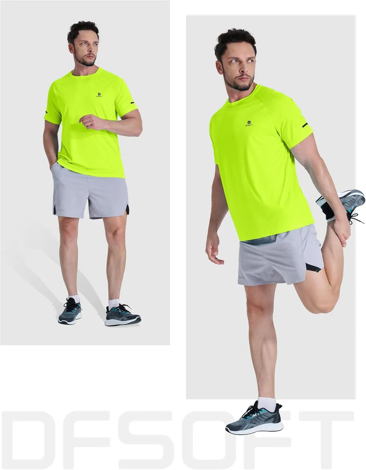Men's Summer Short Sleeve Shirts Quick Dry Workout Lightweight T-Shirts Gym Running Swim Athletic Shirt 2025