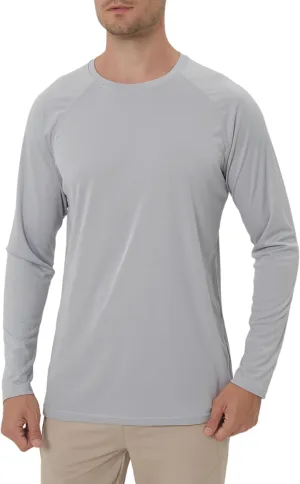 Men's Sun Shirts UPF 50  Protection Shirts Rash Guard Long Sleeve Sun SPF Fishing Shirt UV for Outdoor Cycling