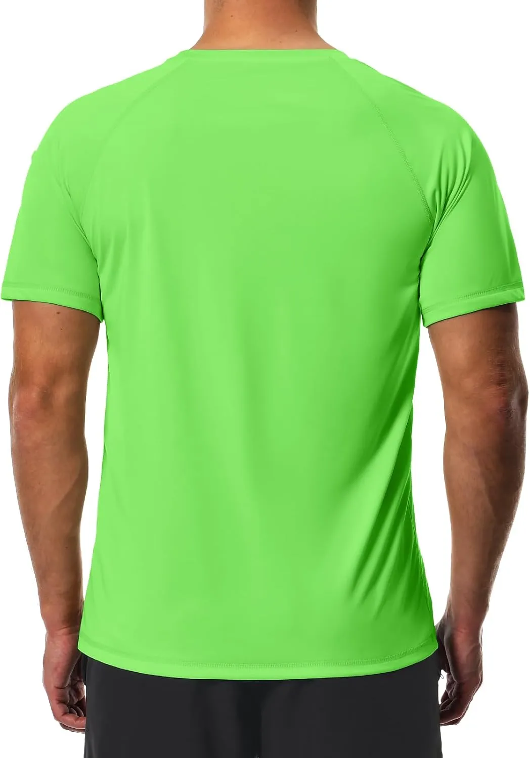 Men's Swim Shirts Quick Dry Rash Guard UPF 50  Sun Protection Fishing Beach Water Shirts Short Sleeve