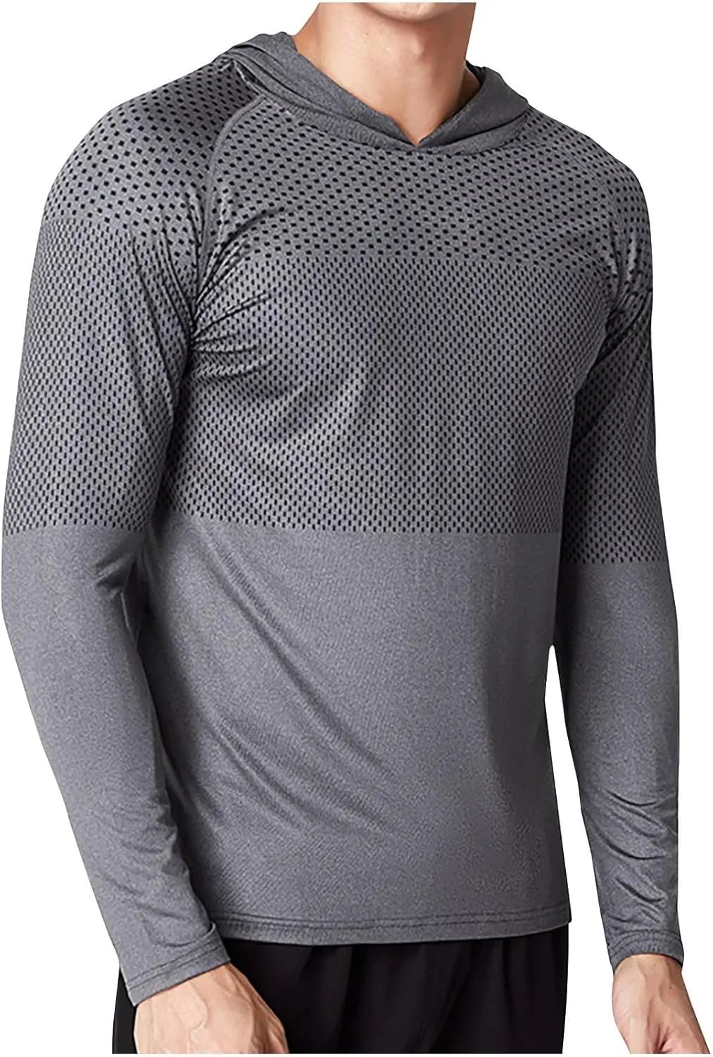 Mens UPF 50  Sun Protection Hoodie Long Sleeve Rash Guard Outdoor Lightweight Quick Dry Fishing Shirts SPF UV Shirts