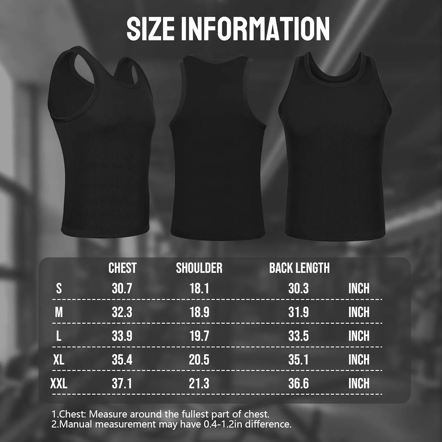 Mens Workout Tank Top 2 Pack Quick Dry Bodybuilding Sleeveless Gym Muscle T Shirts Running Basketball