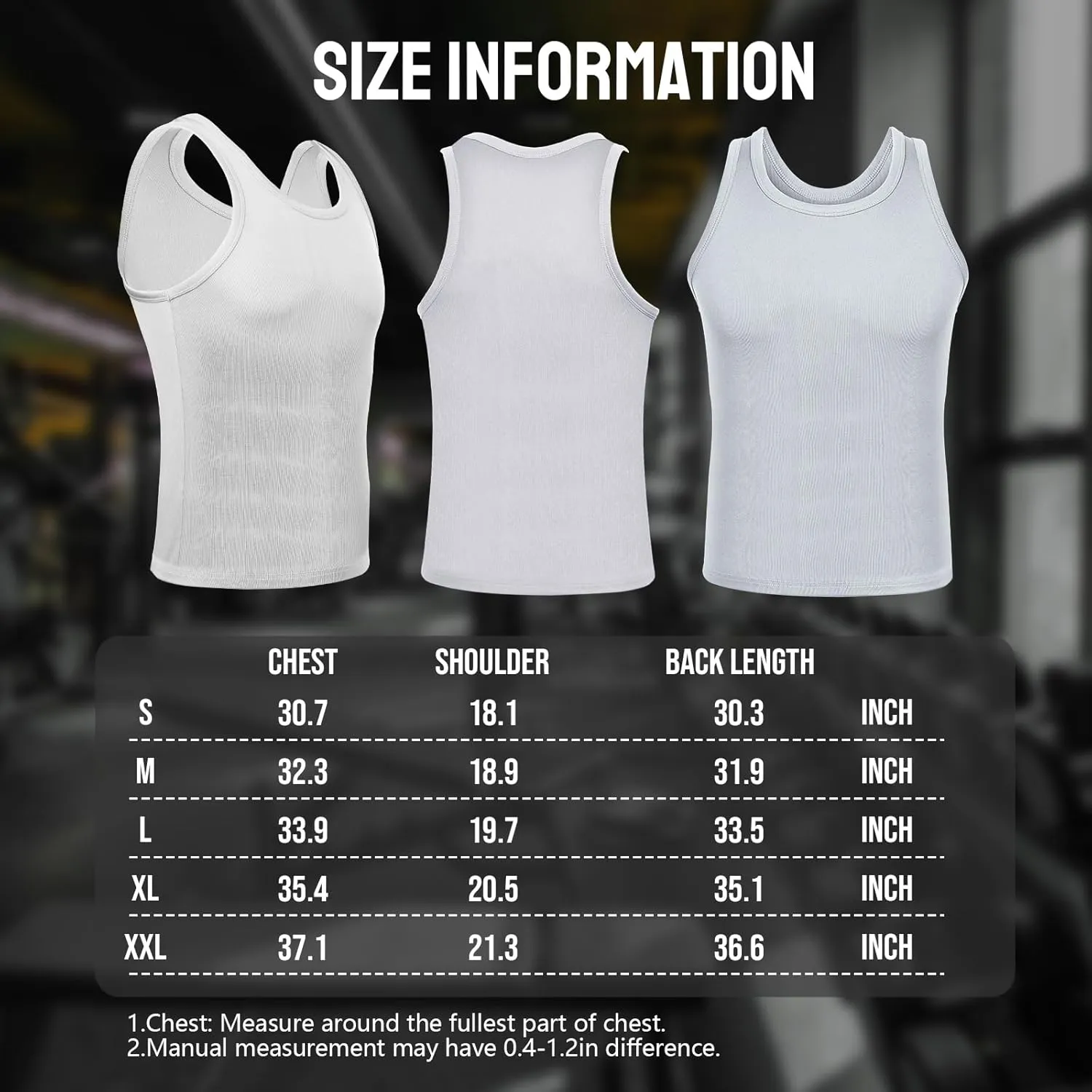 Mens Workout Tank Top 2 Pack Quick Dry Bodybuilding Sleeveless Gym Muscle T Shirts Running Basketball