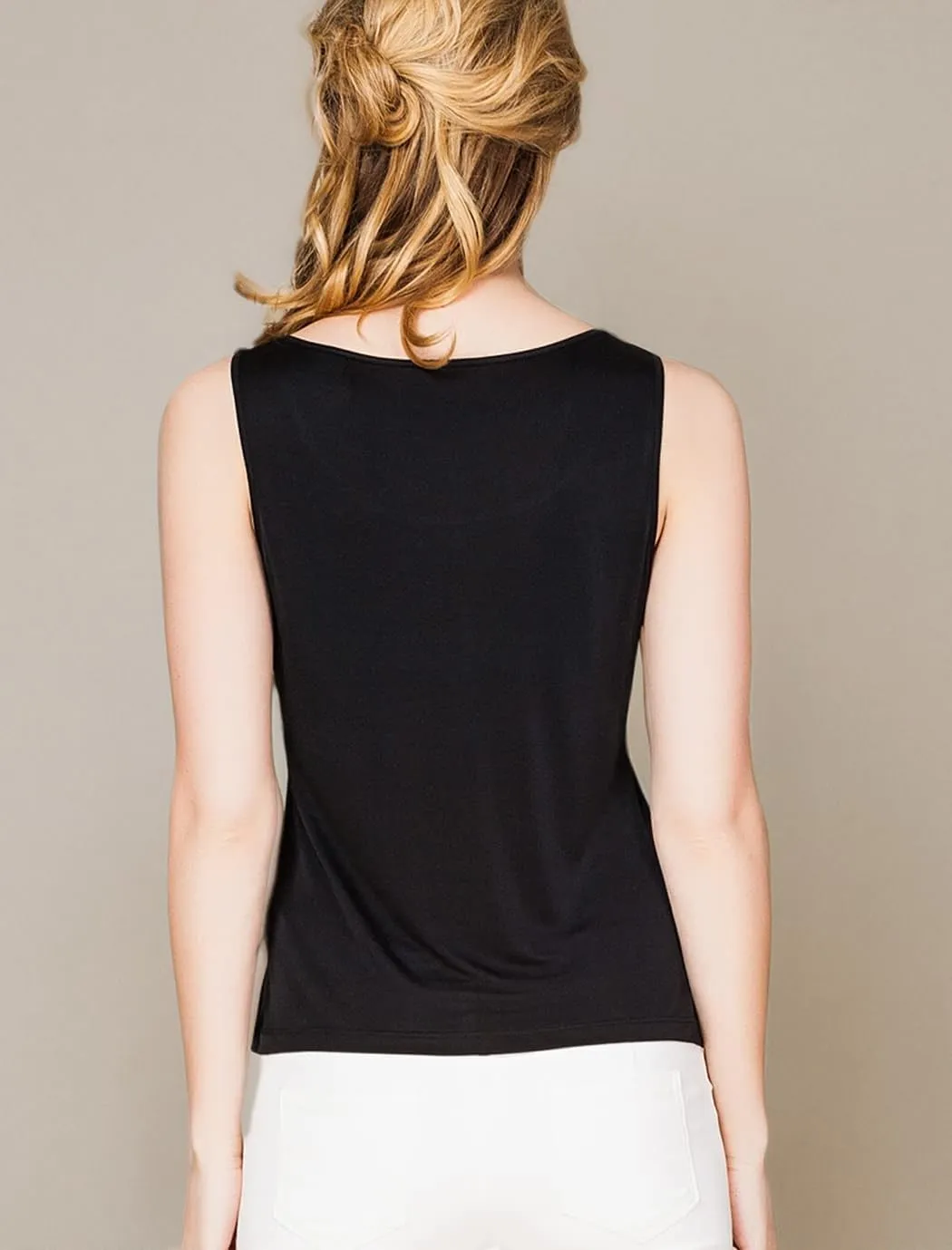 METWAY Womens Silk Tank Tops/Mulberry Silk Sleeveless Blouses/Summer Real Silk Sleeveless T-Shirt