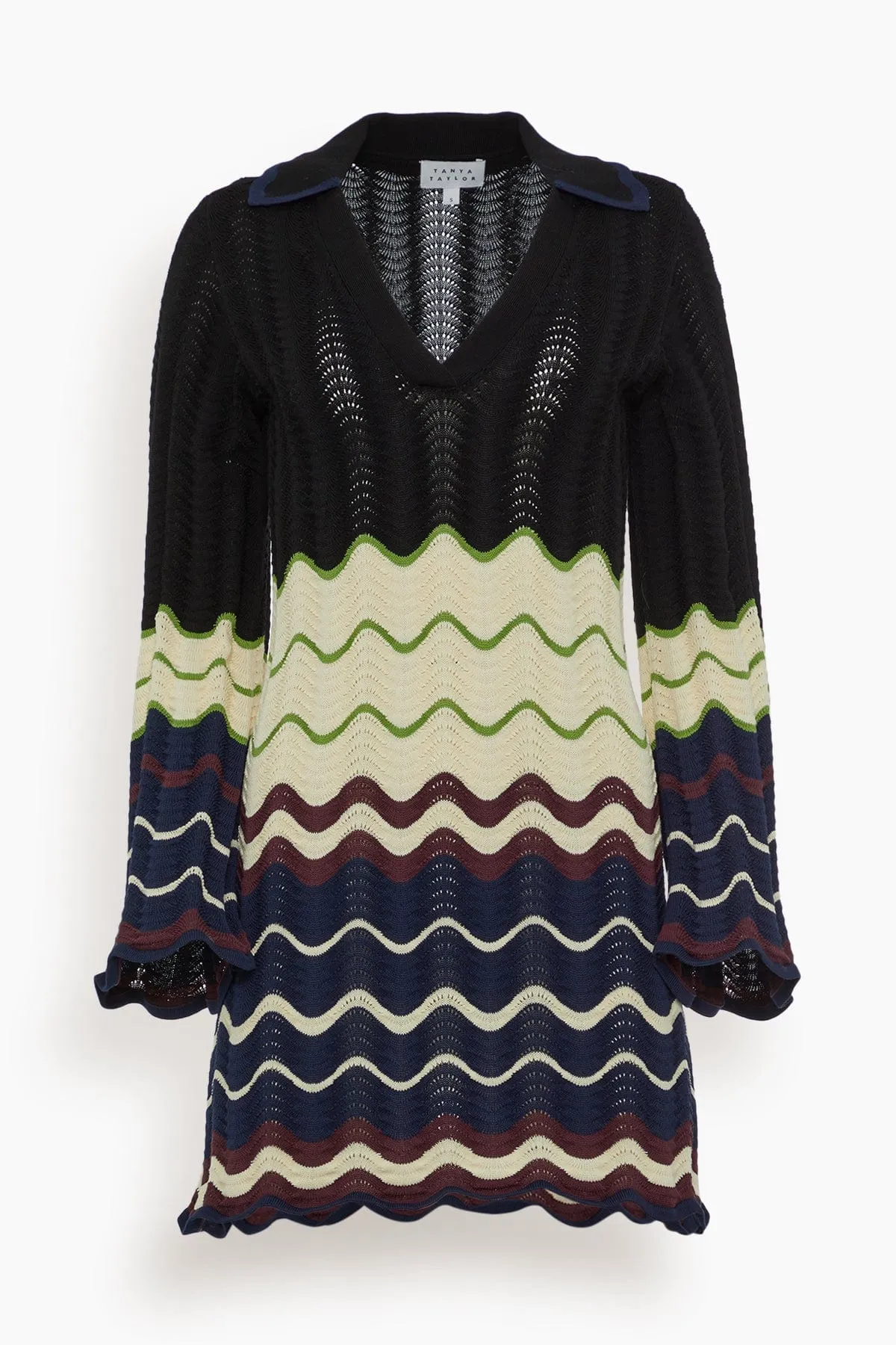 Miles Dress in Black/Cream/Merlot Multi