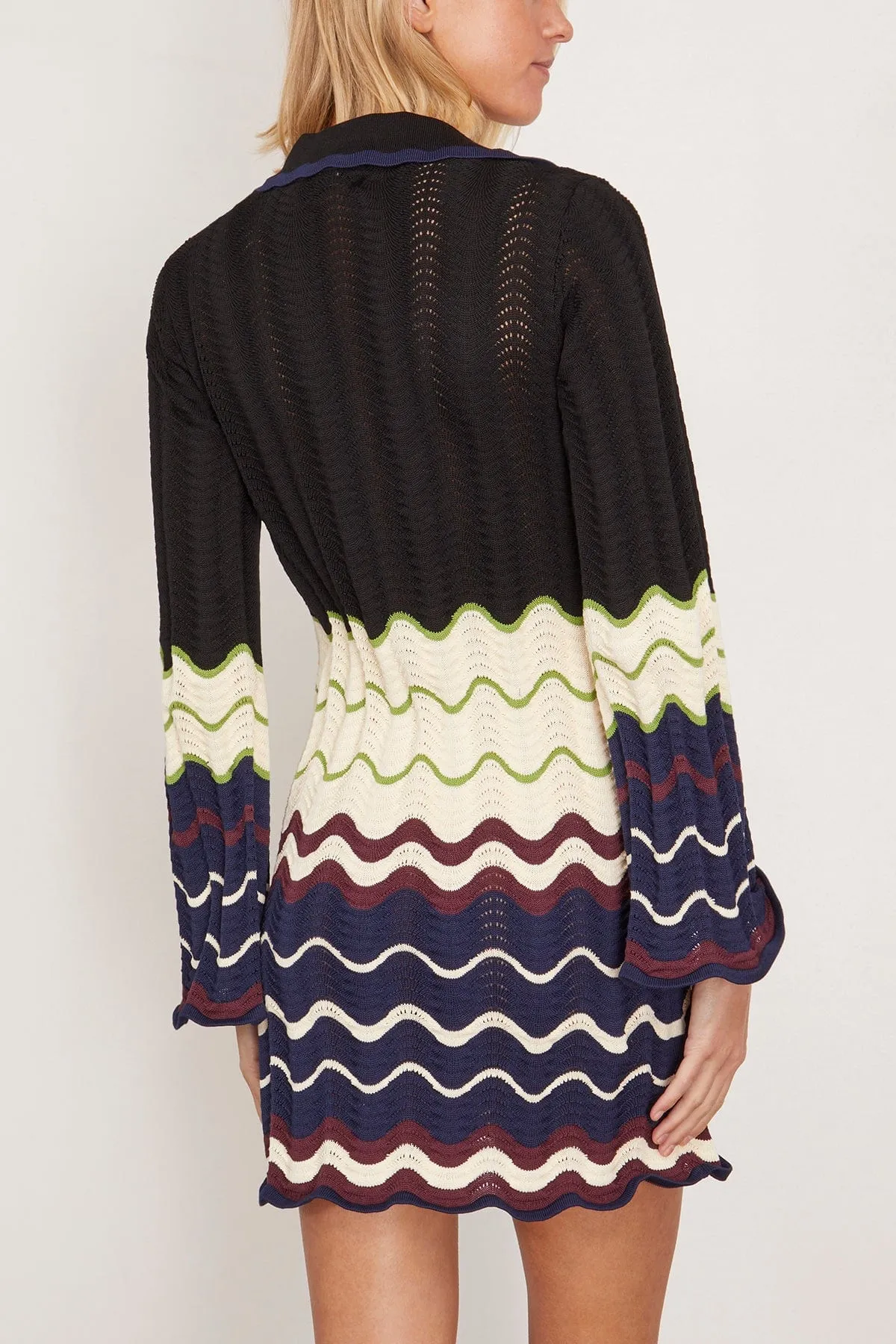 Miles Dress in Black/Cream/Merlot Multi
