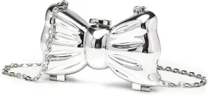 Mini Evening Bag Novelty Bow Shaped Clutch Purse for Women, Small Crossbody Handbag with Mirror for Weddings Party 2025
