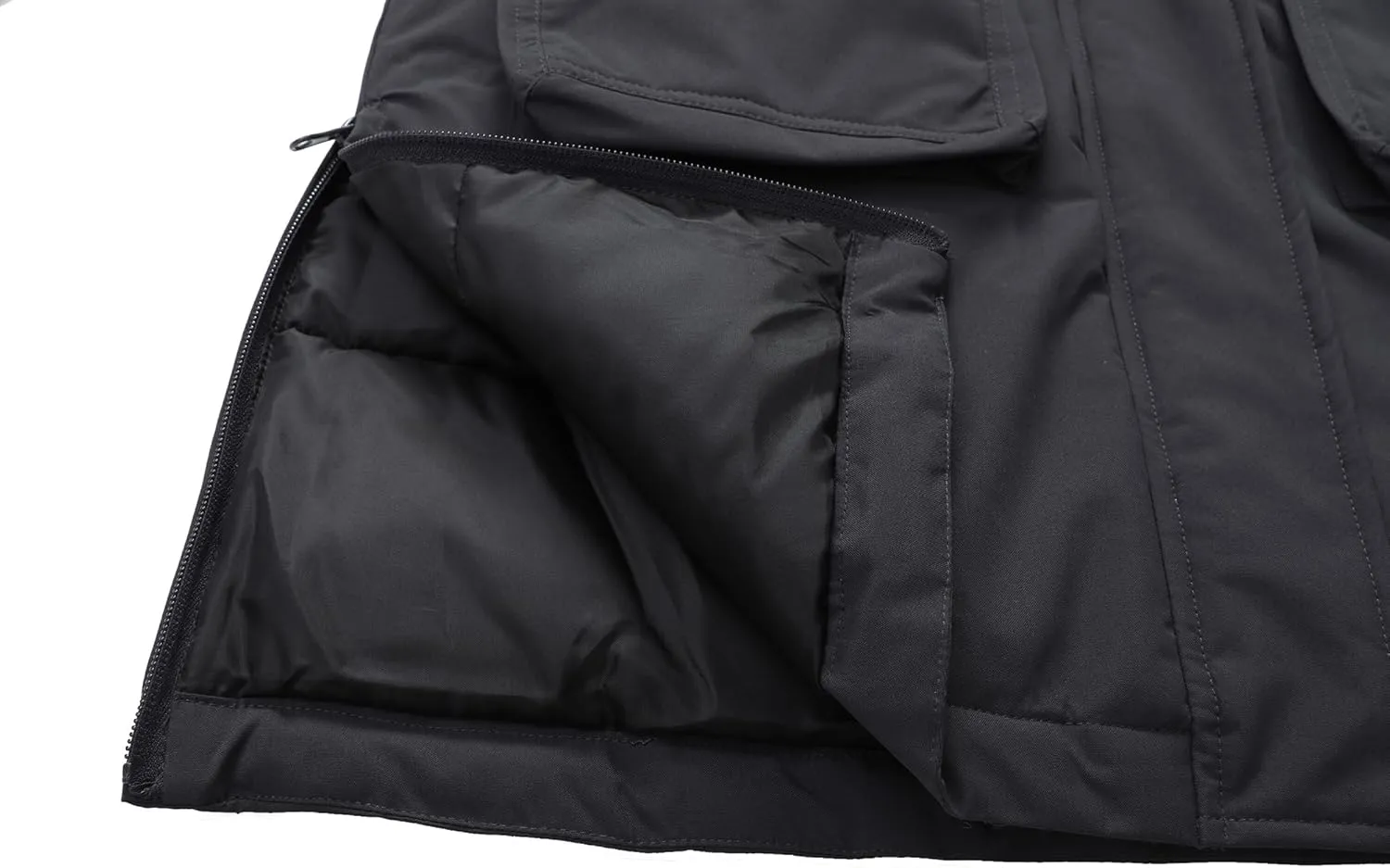 MOERDENG Women's Long Winter Coat Thickened Down Alternative Jacket Warm Puffer Jacket Waterproof Parka