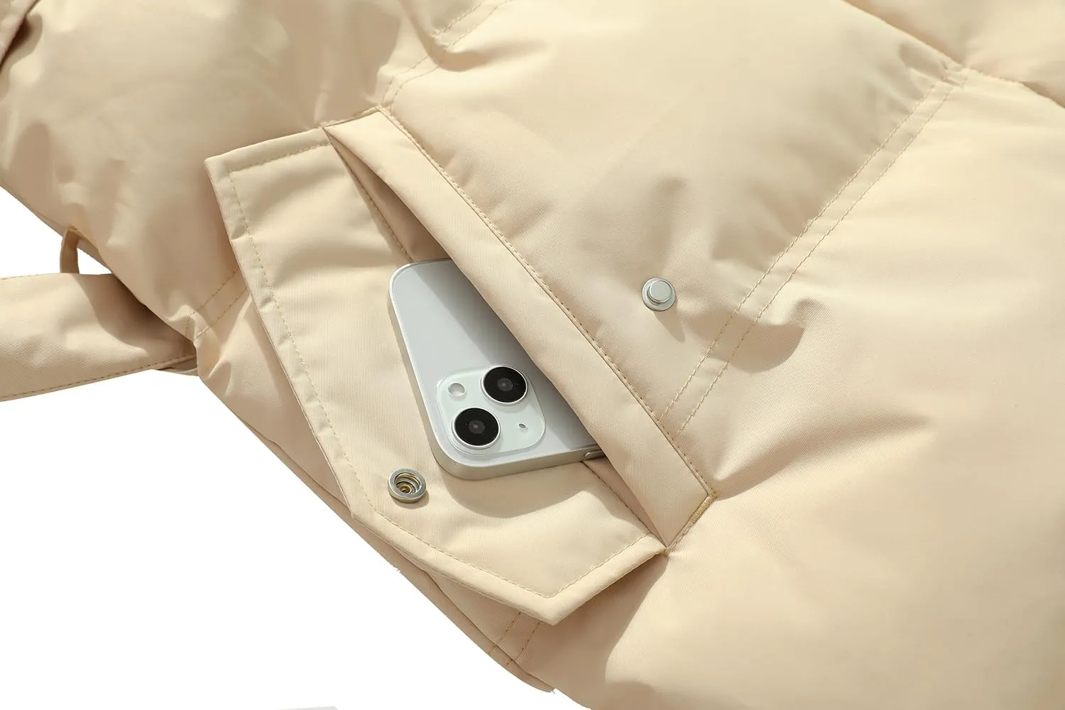 MOERDENG Women's Waterproof Long Winter Coat Warm Puffer Jacket Thickened Down Parka Maxi Coat
