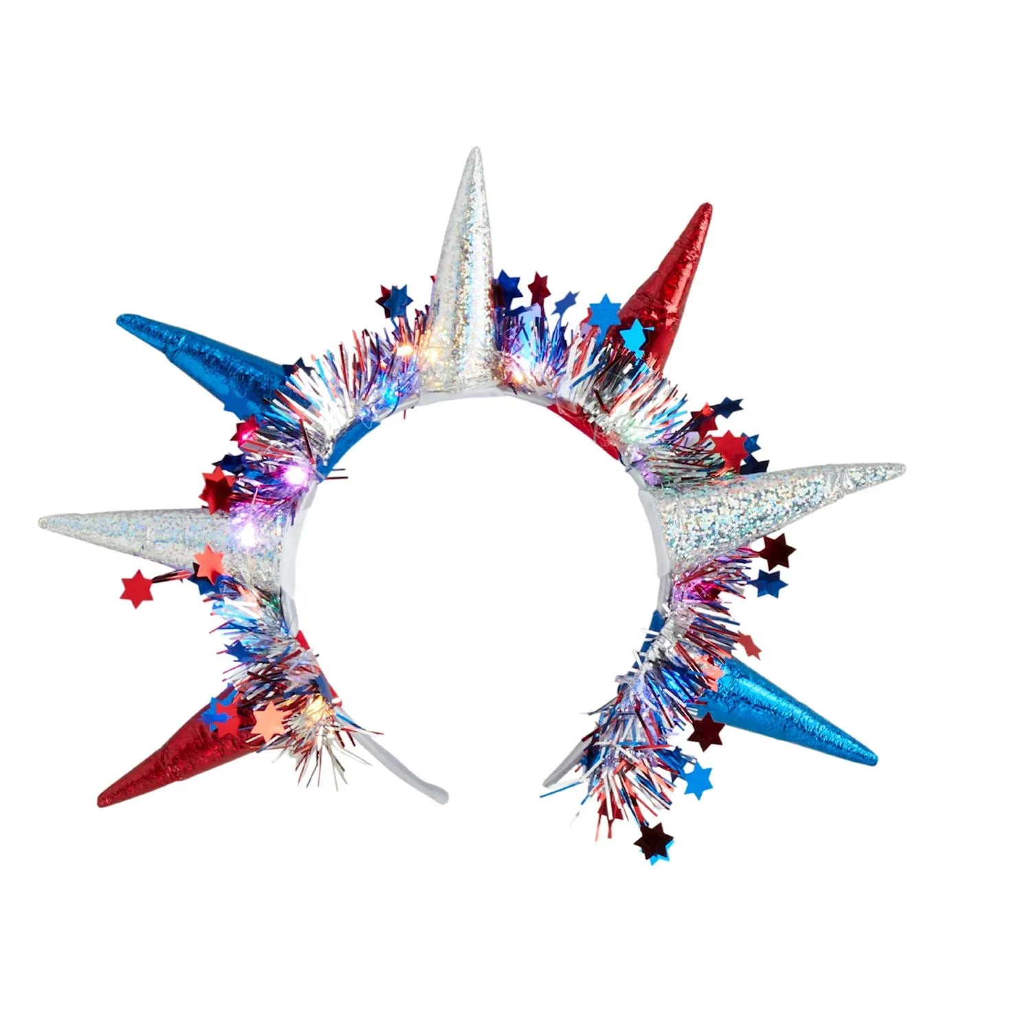 Mud Pie Light-Up Patriotic Headbands