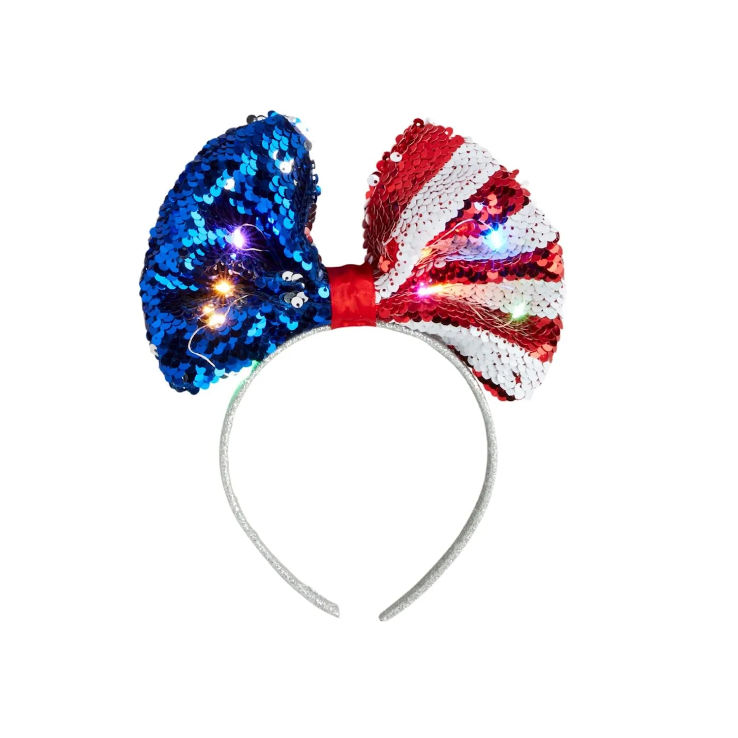 Mud Pie Light-Up Patriotic Headbands