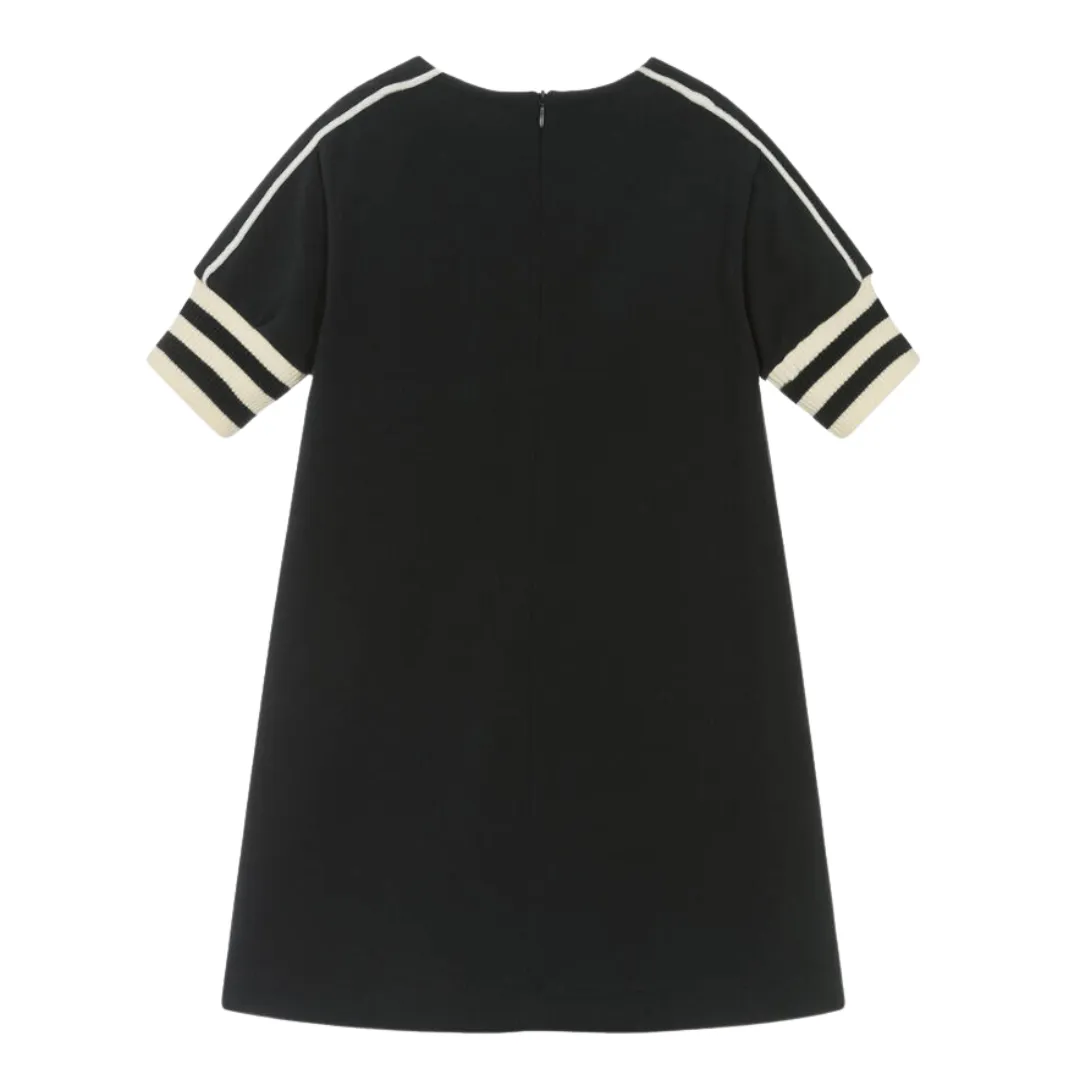 Navy Short Sleeve Logo Dress