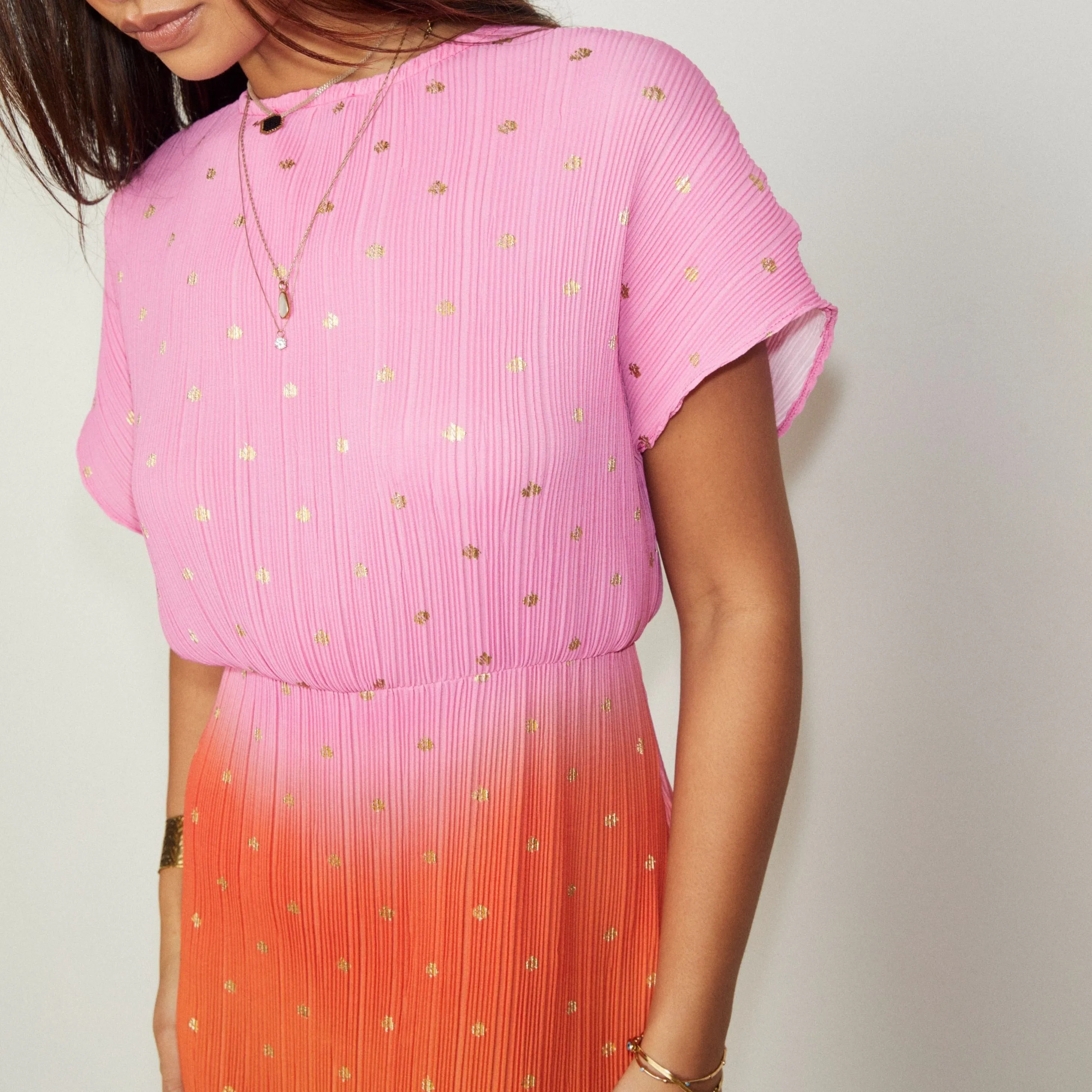 Never Fully Dressed Pink Ombre Elodie Dress