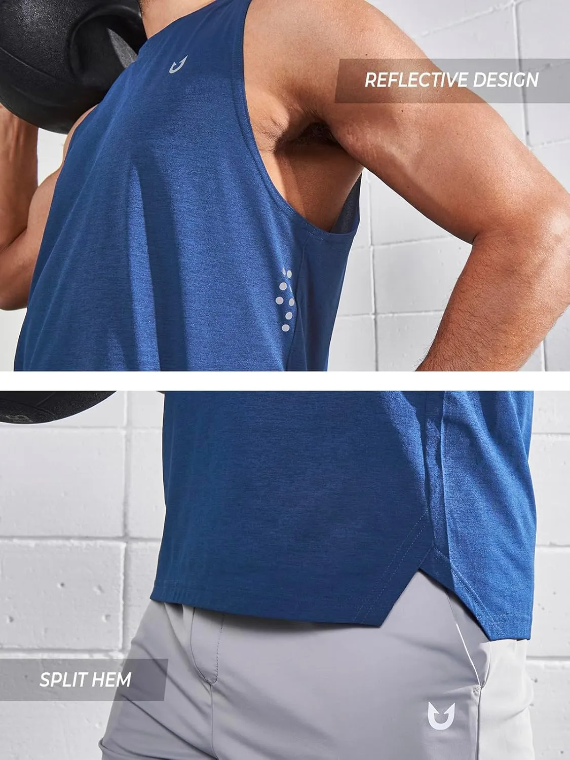 NORTHYARD Men's Workout Tank Tops Quick Dry Running Shirts Sleeveless Muscle Shirts Athletic Training Sports