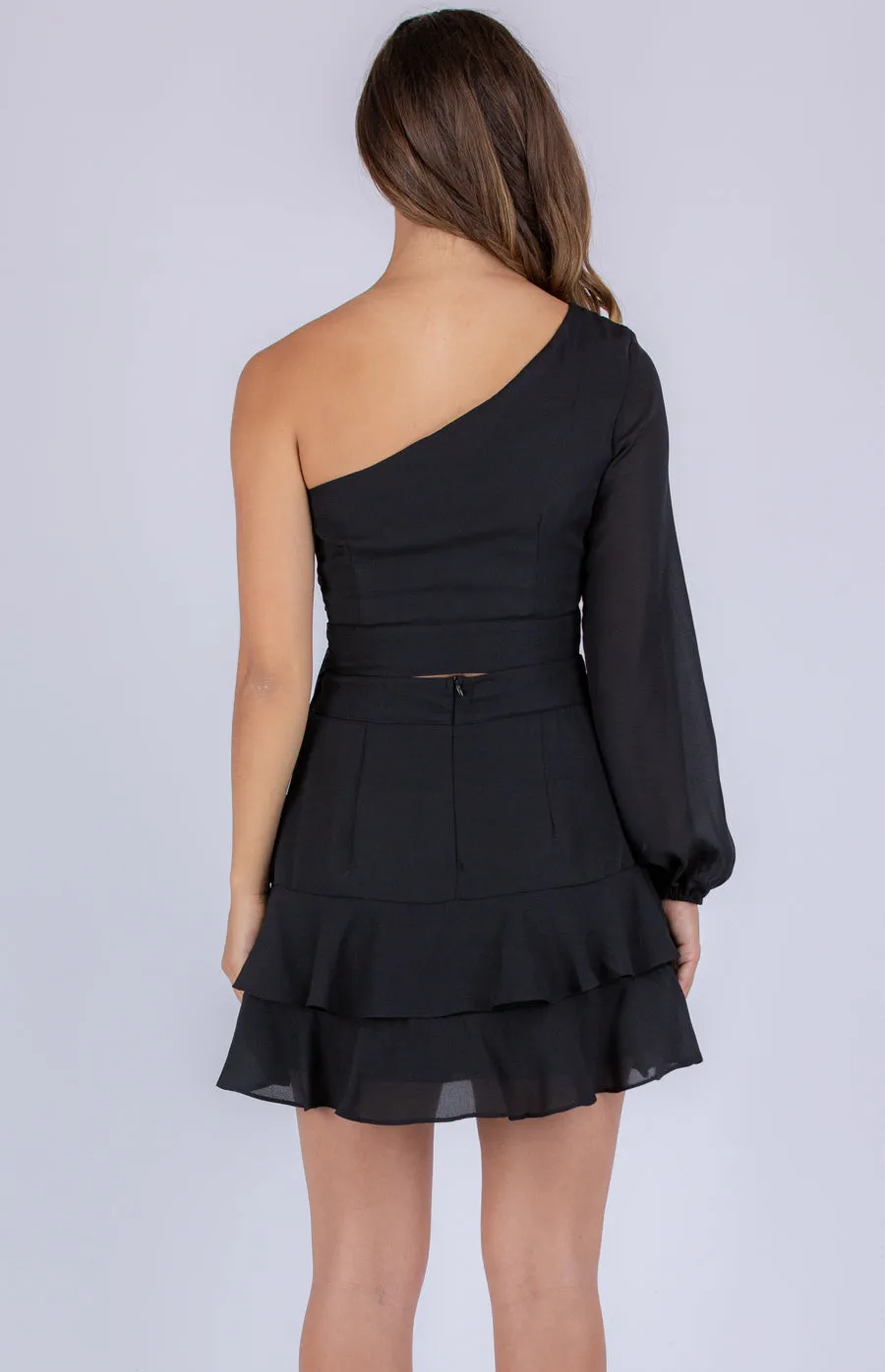 One Long Sleeve Shoulder two Piece Set