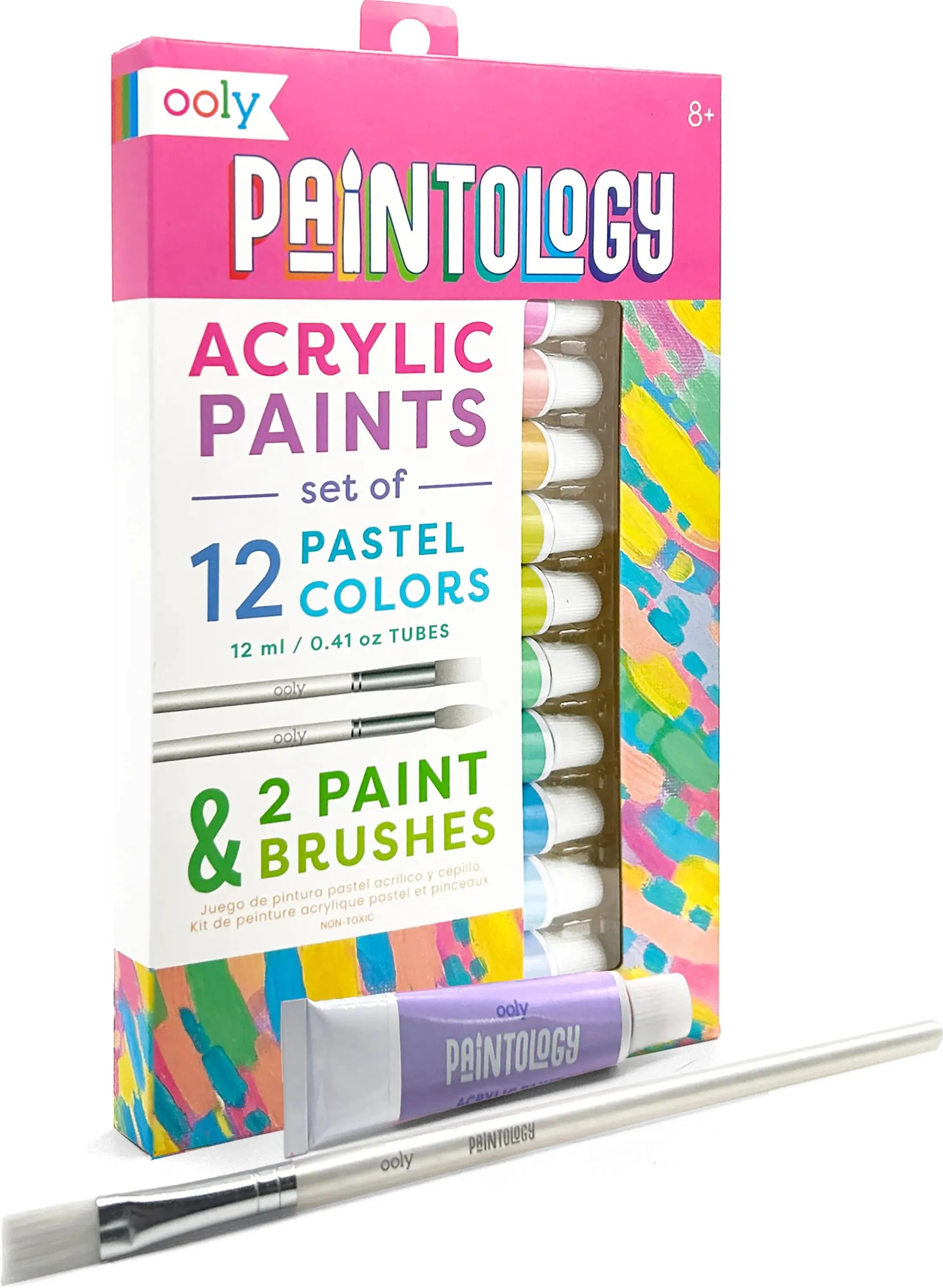 Paintology Acrylic Paints   2 Brushes