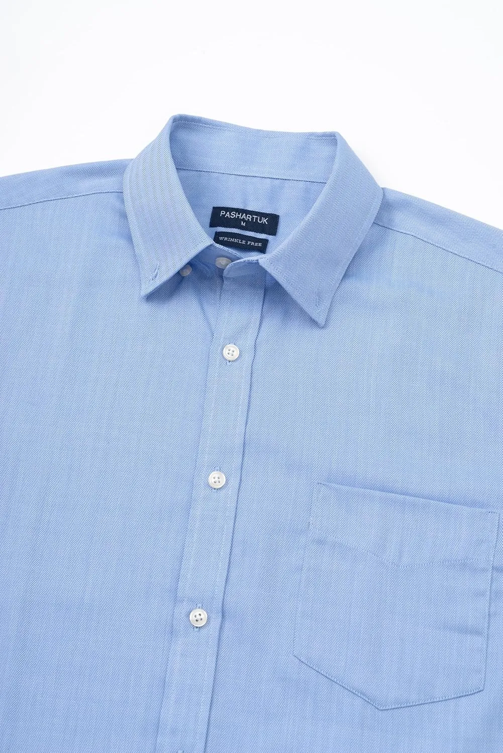 PASHARTUK Wrinkle Free Regular Fit Mens Button Down Shirts Long Sleeve Dress Shirts for Men