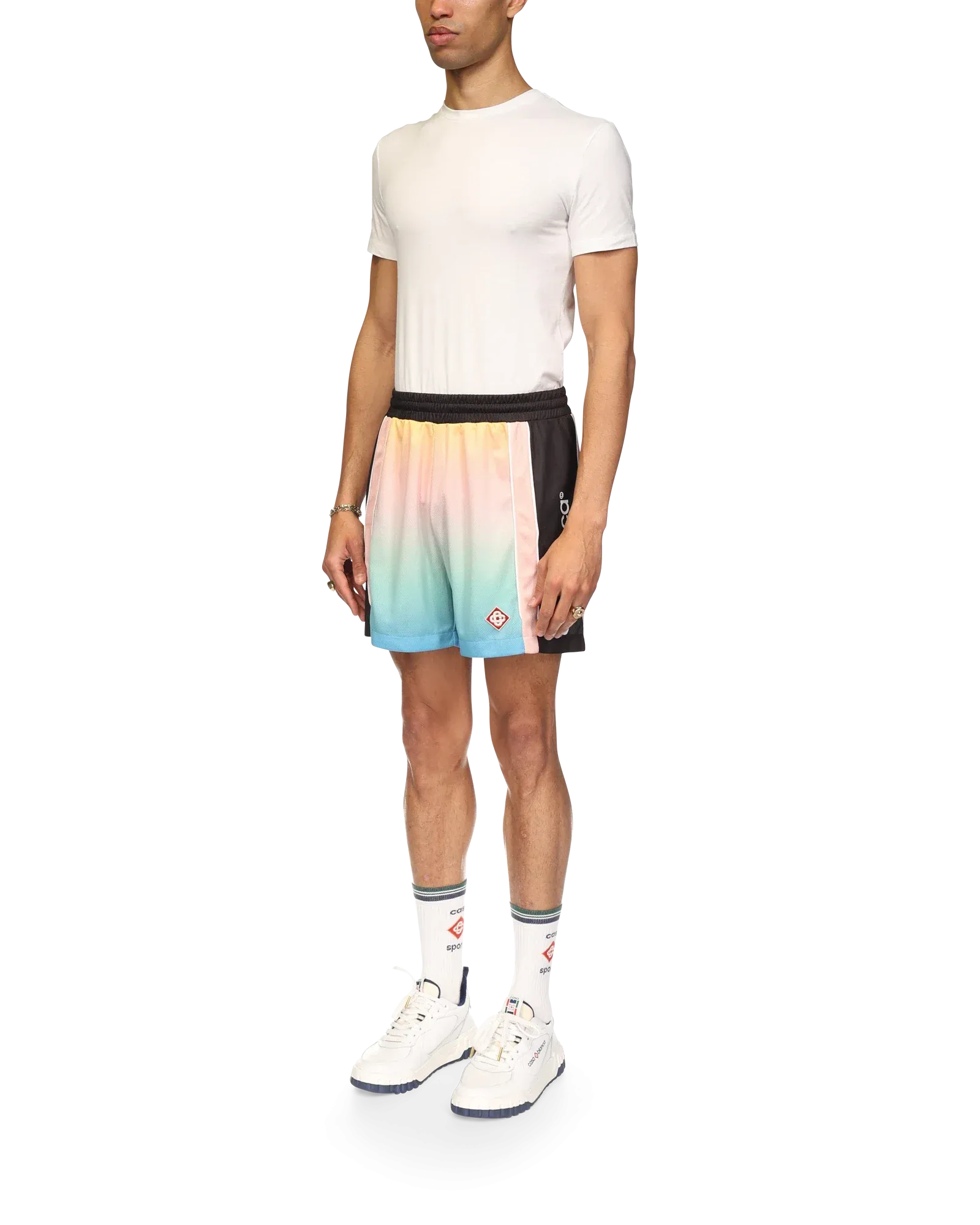 Pastel Gradient Football Shorts