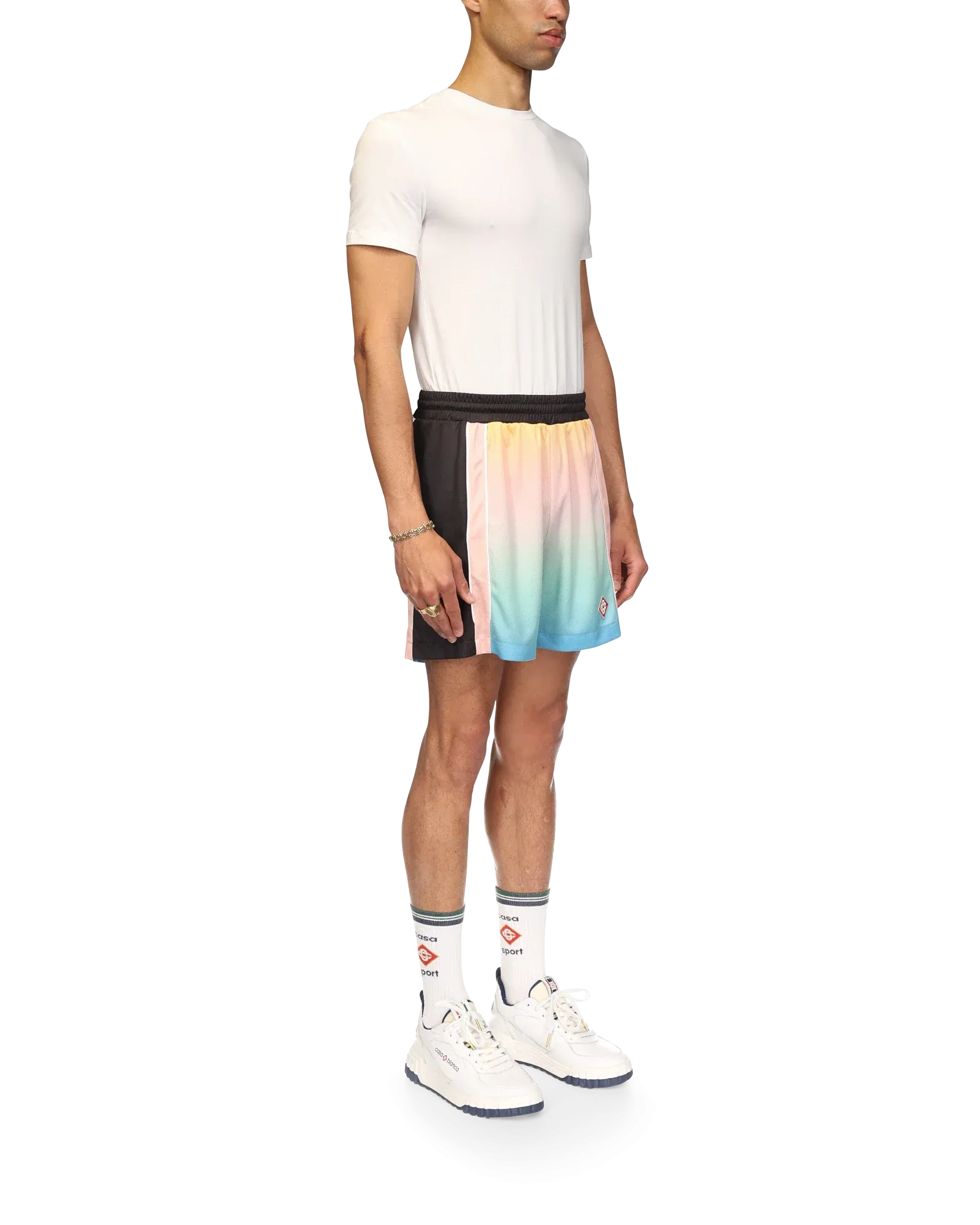 Pastel Gradient Football Shorts