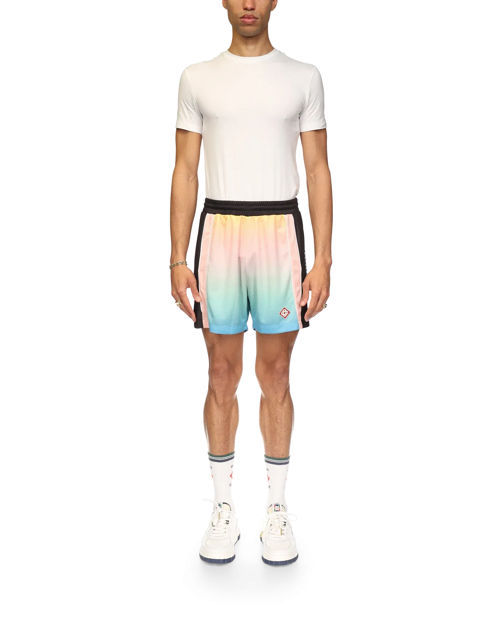 Pastel Gradient Football Shorts