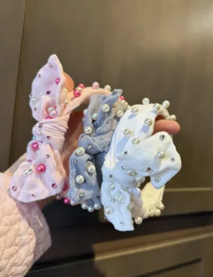 Pearl Tie Knot Headbands