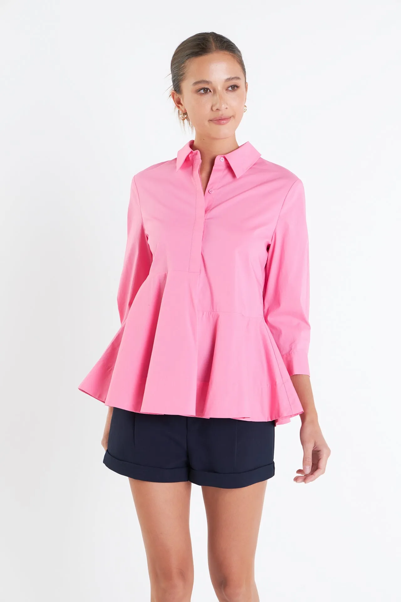 Peplum Waist Detailed Blouse