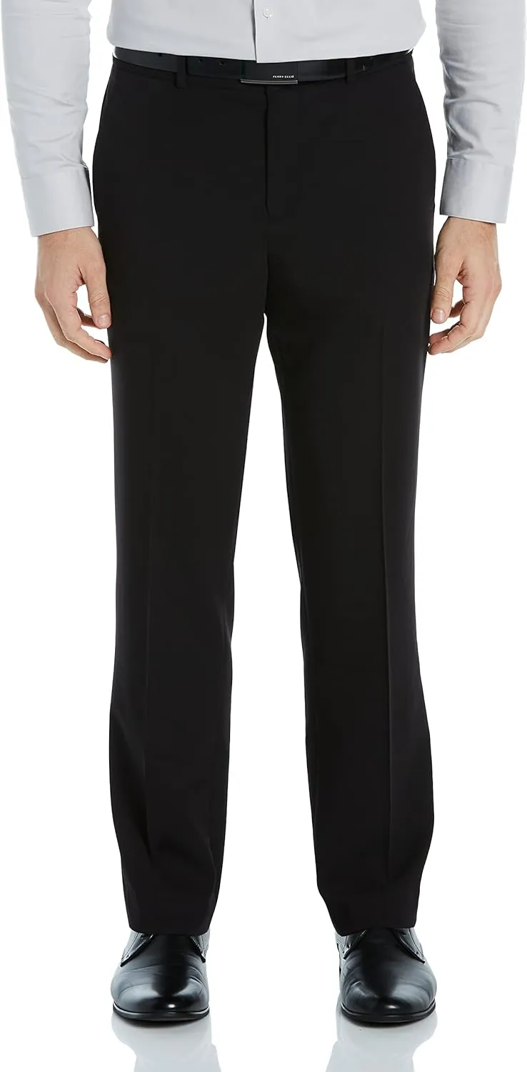 Perry Ellis Men's Modern Fit Solid Stretch Resolution Dress Pant
