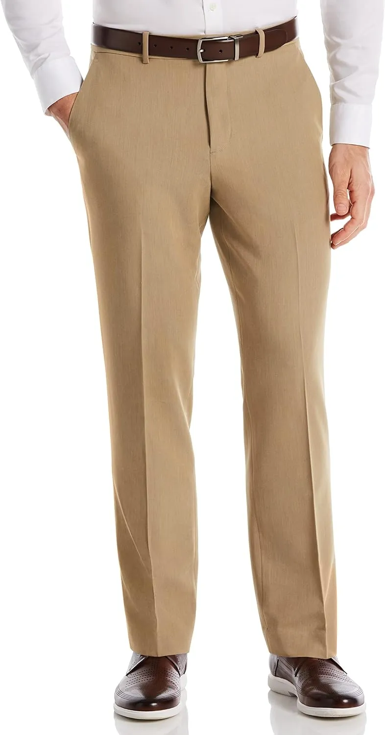 Perry Ellis Men's Modern Fit Solid Stretch Resolution Dress Pant
