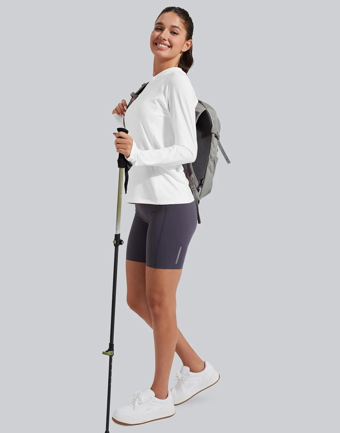 Pioneer Camp Womens UPF 50  Sun Protection Hoodie Shirt with Pockets Long Sleeve Fishing Hiking Outdoor UV Shirts Lightweight