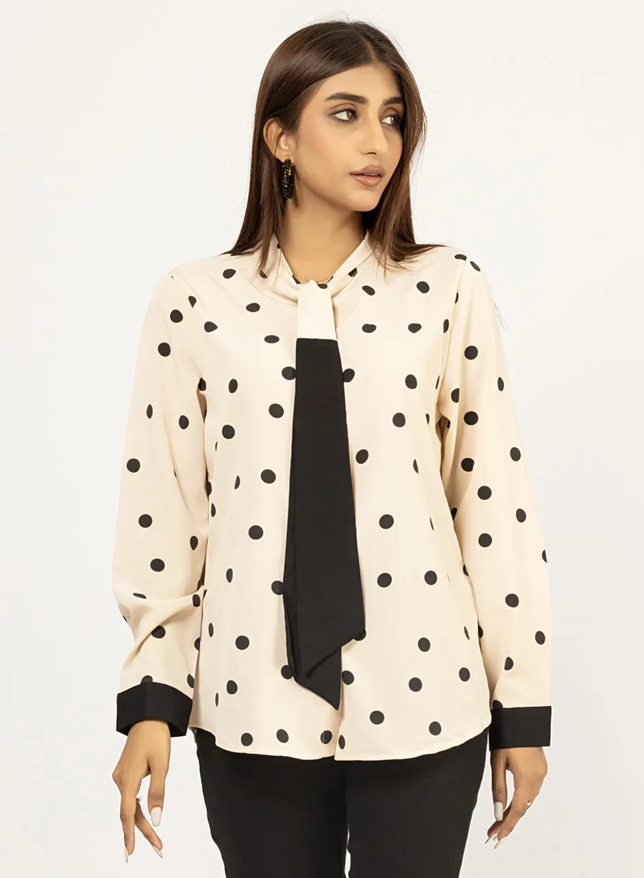 Polka Dots - Beige Top