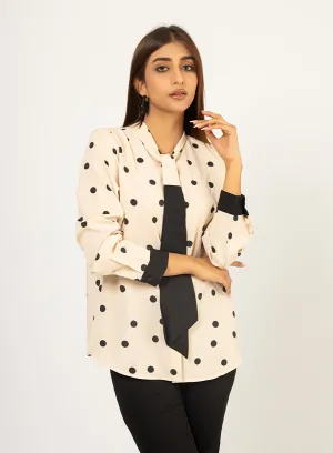 Polka Dots - Beige Top