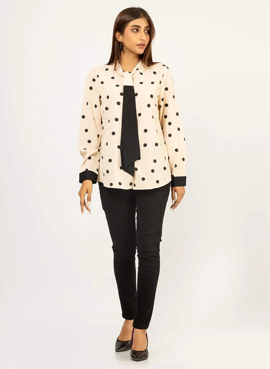Polka Dots - Beige Top