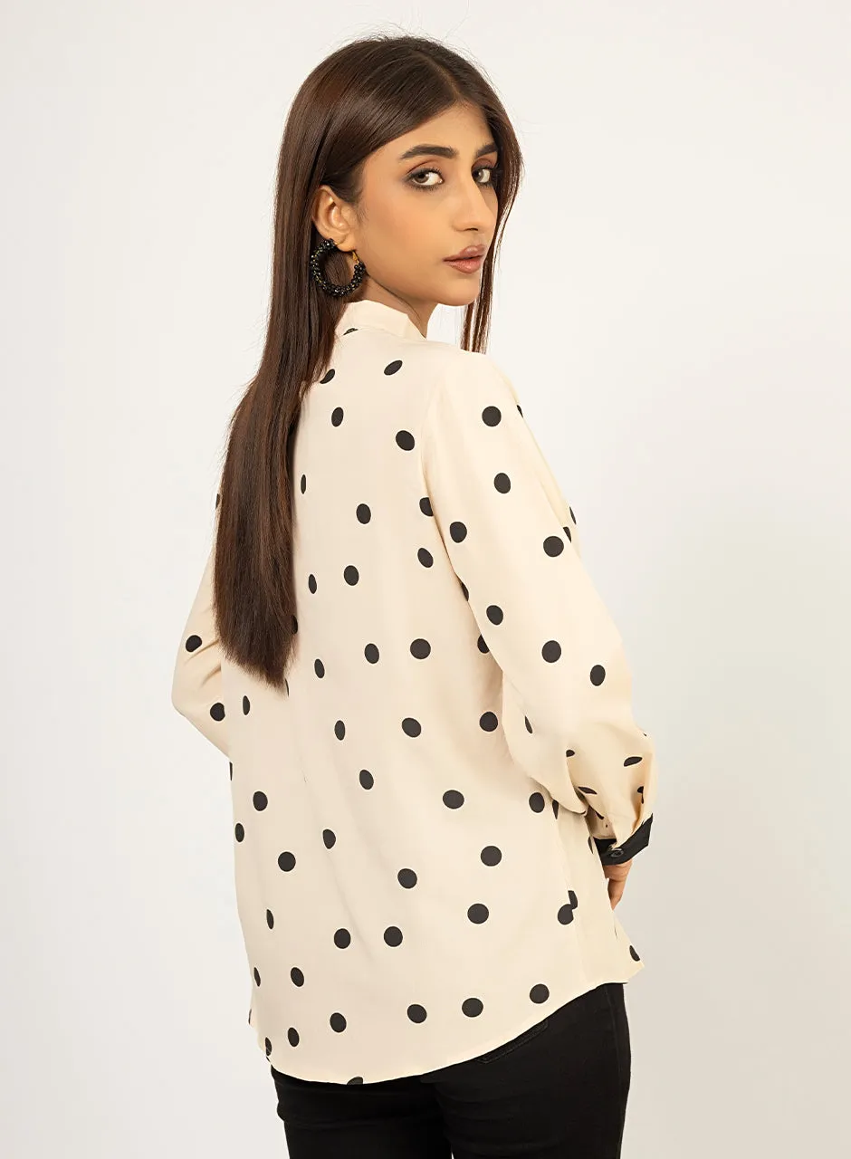 Polka Dots - Beige Top
