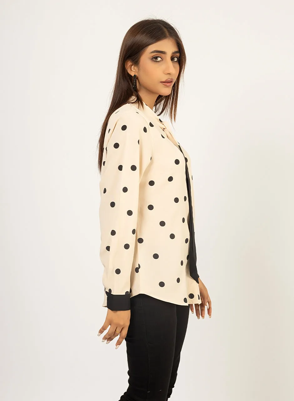 Polka Dots - Beige Top