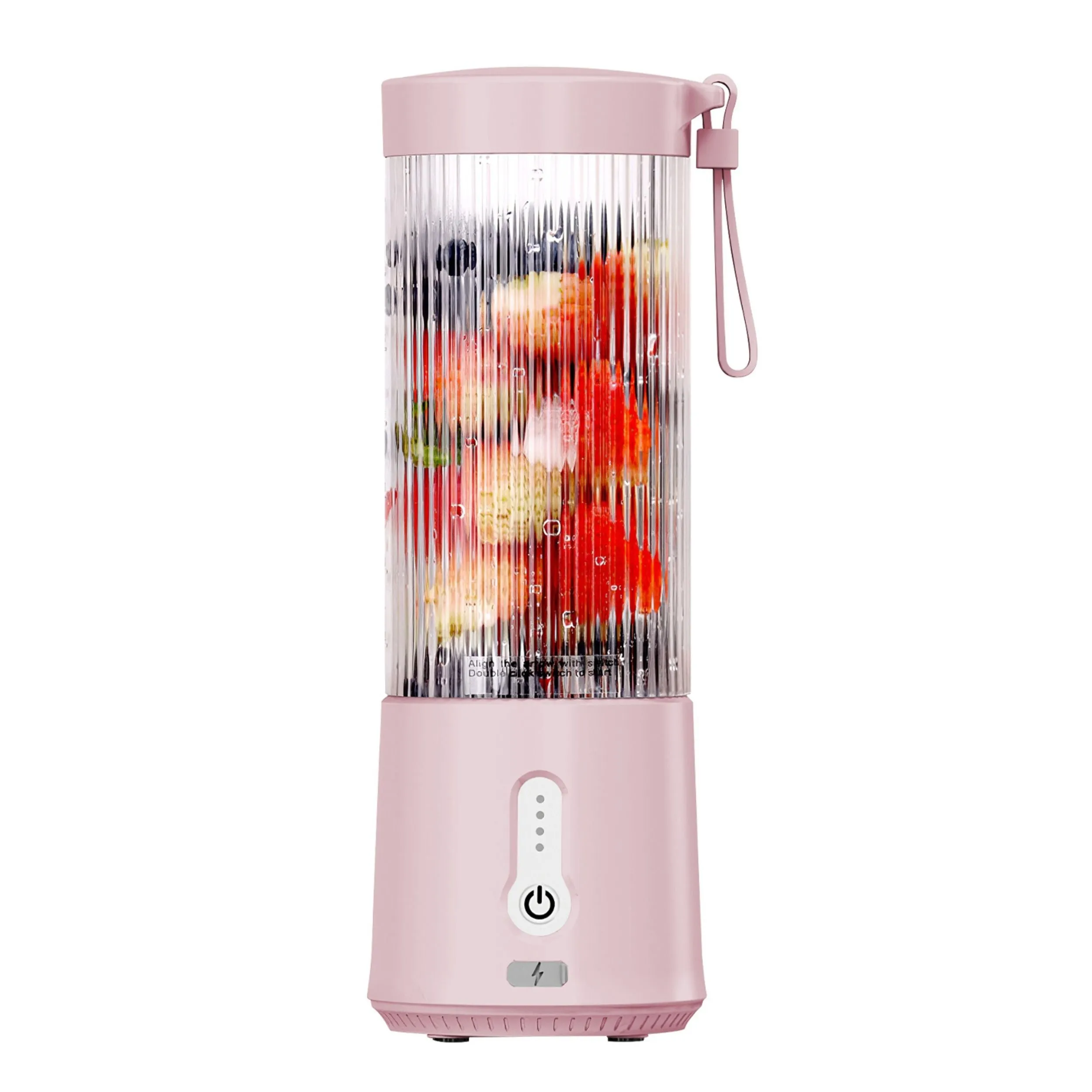 Portable Fruit Blender - 450ML/15.2OZ, 6 Blades, Rechargeable - Perfect for Shakes, Smoothies, and Juice - Mini Mixer for Outdoor, Gym, Office